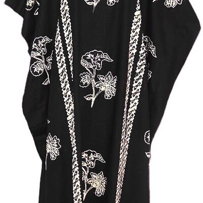 JAVA 100% Cotton Hand Made Kaftan Dress in many colours - black