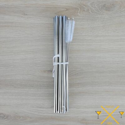 SMOOTHIE Stainless Steel Straws ⍉ 0.8cm