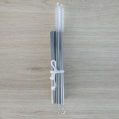 SMALL straight stainless steel straw - Small size - Small dimension - 12.5cm