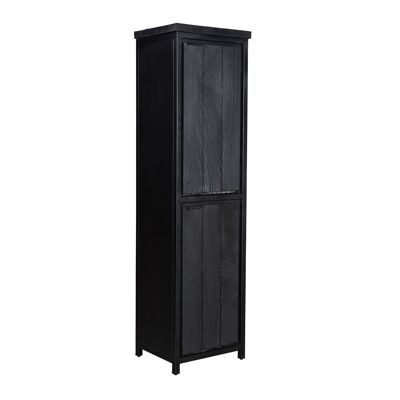 Cod 2 Door Black Cabinet 180x40x50 cms -CMAM004BLC