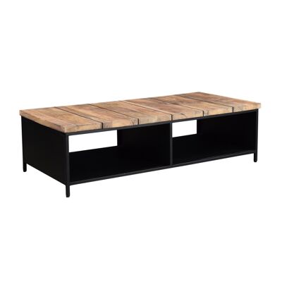 Barn Coffee Table With 2 Open Space 230x40x84 cms -BMSB001NAT