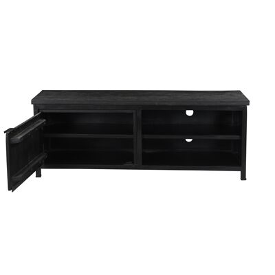 Cod 1 Door Black Tv Unit 140x40x52 cms -CMTV002BLC