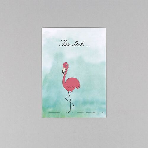 Postkarte Flamingo Fiona