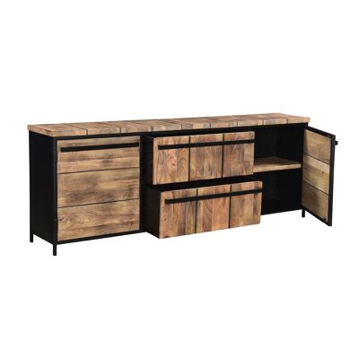 Barn Sideboard 2 Drawer 2 Door 230x40x84 cms -BMSB001NAT