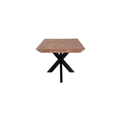 Patta Dining Table With Spider Leg (Tapper Edge) 220x100x7 cms -PMTD220NAT