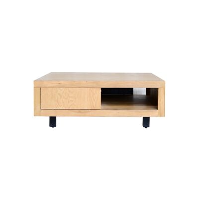 Fort Square Coffee Table 2 Sliding Door 95x95x36 cms -FOCT001NAT