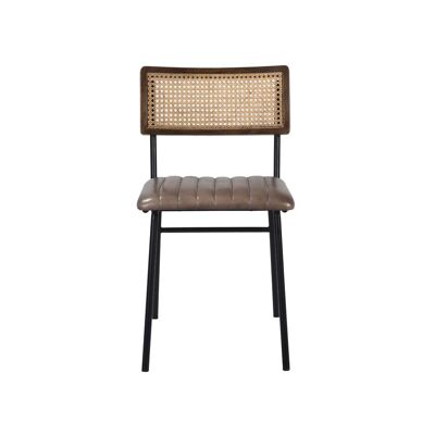 2 Pc Imola Leather Chair Olive 43x53x77 cms -DLCI007OLV