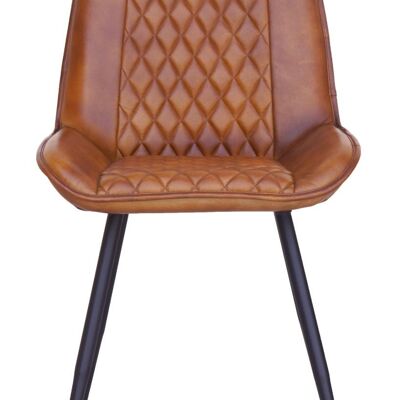 Silverstone Leather Chair Cognac 49x56x83-DLCS0013COG