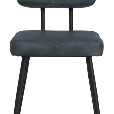 InterLagos Leather Chair Black 42x54x76 - DLCI0019BLC