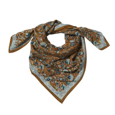 “Indian flower” printed scarf Tamaris Ocher Children