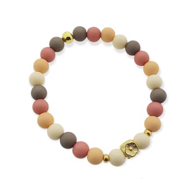 Pulsera Flor - Beige