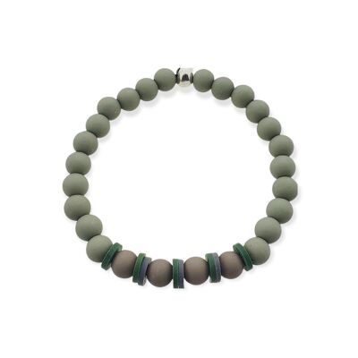 Bracelet Disc | Green/Light Gray