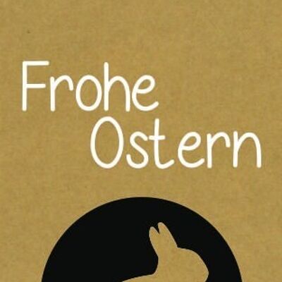 Anhänger Frohe Ostern immagine coniglio