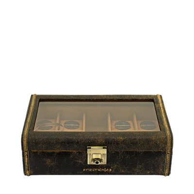 Caja para 8 relojes, piel, Colección Cubano