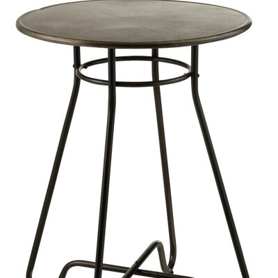mesa de bar industrial metal negro