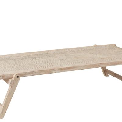 mesa cama militar madera reciclada blanco lavado