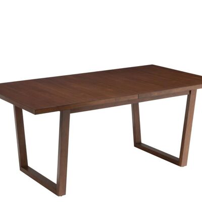 mesa extensible ken madera de caucho marron