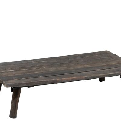 mesa de salon rectangular roble madera natural - 32x120,5x65,5cm