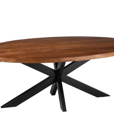 mesa del comedor gerard redondo madera acacia marron