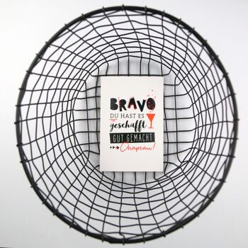 Carte Postale Bravo Neon Bruno 3
