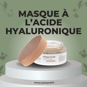 Masque à l'acide hyaluronique, visage, 100% naturel 1