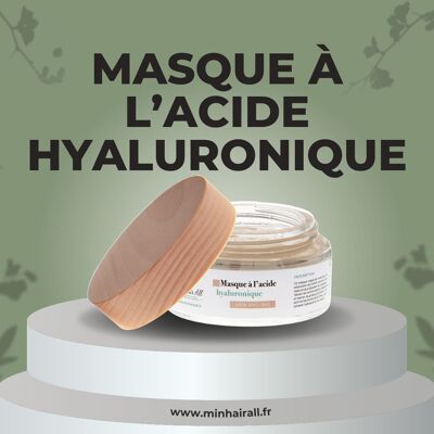 Mascarilla con ácido hialurónico, facial, 100% natural