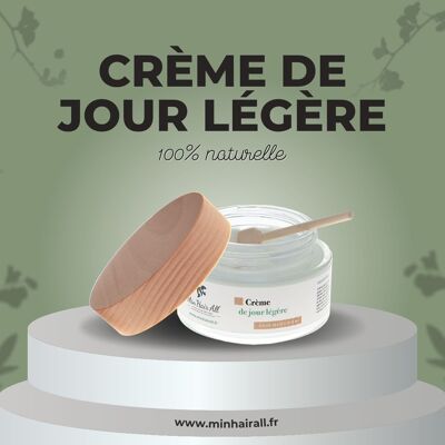 Crème de jour légère, 100% naturelle