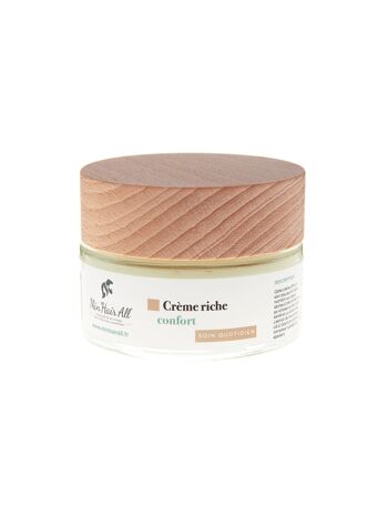 Crème de jour peaux sèches, confort, 100% naturelle 2