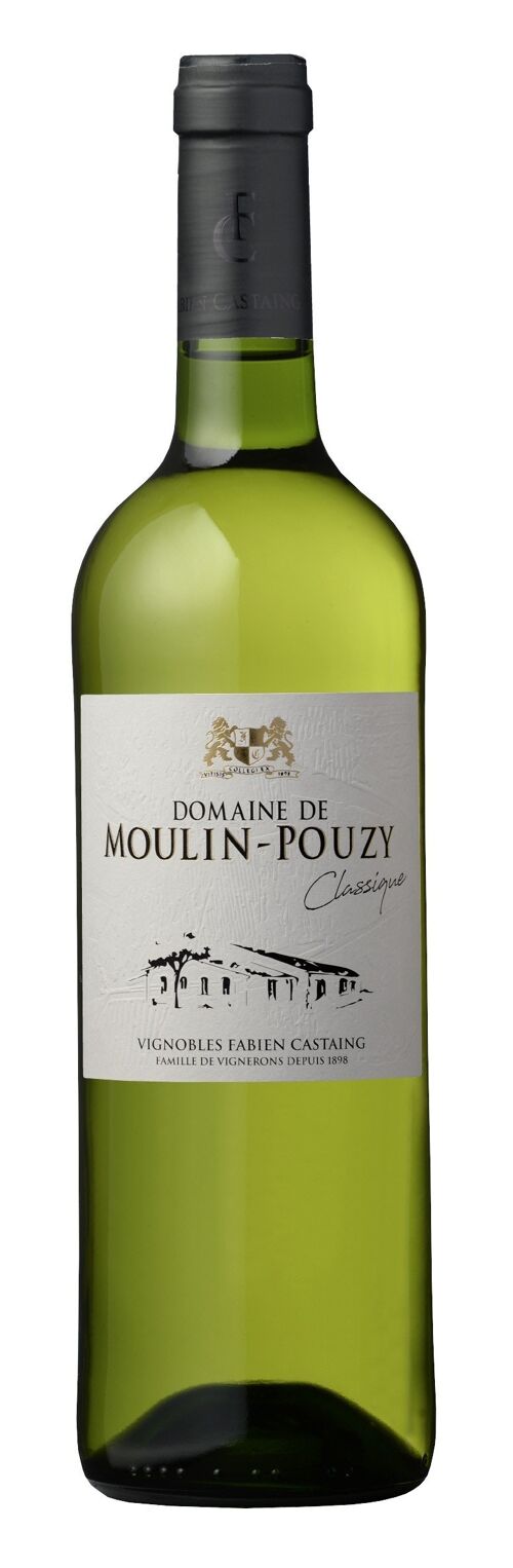 Vin blanc sec AOC bergerac Moulin-Pouzy Classique 75cl