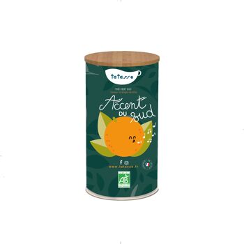 Accent du Sud - Thé vert BIO saveur orange-vanille 1
