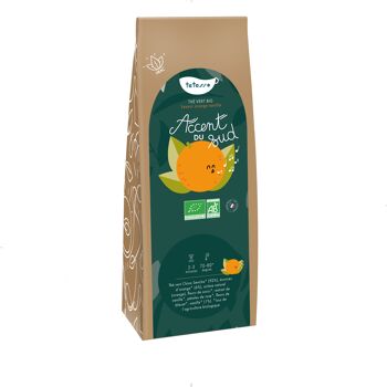 Accent du Sud - Thé vert BIO saveur orange-vanille 4