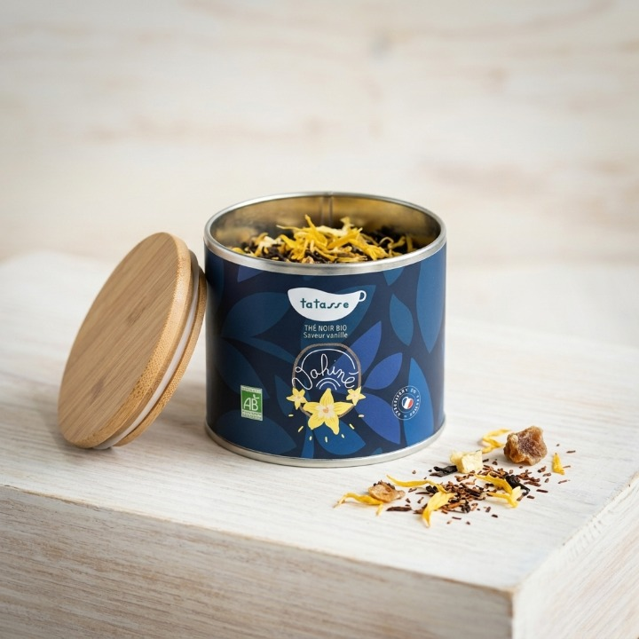 Thé noir bio vanille – infusion gourmande et structurée – Vahiné