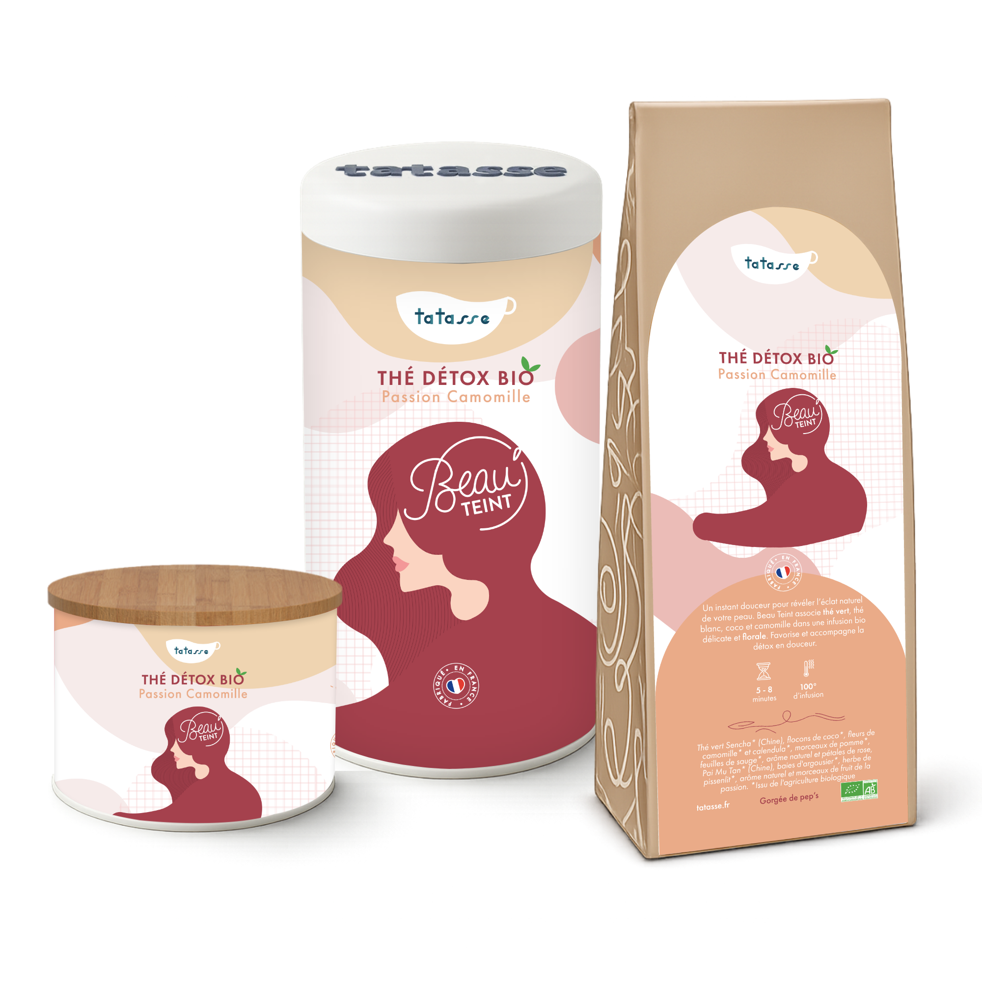 Thé vert bio floral passion – infusion bien-être – Beau Teint