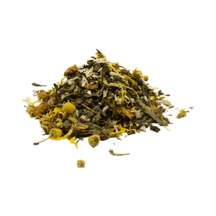 Thé vert bio floral passion – infusion bien-être – Beau Teint