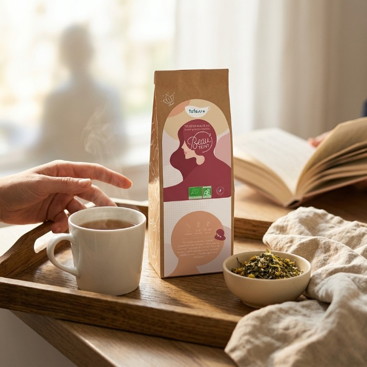 Thé vert bio floral passion – infusion bien-être – Beau Teint