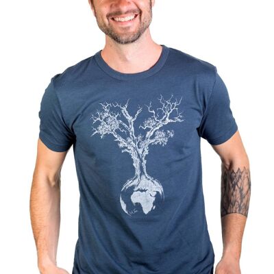 Chemise Fairwear Bamboo Homme Denim Blue World Tree