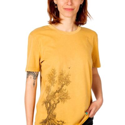 Fairwear Organic Shirt Women Ocre Olive Tree
