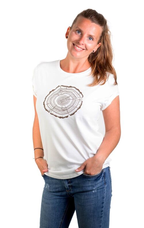 Fairwear Organic Shirt Women Stone Washed White Treeslice