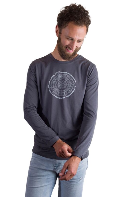 Fairwear Organic Longsleeve Men Anthrazite Treeslice