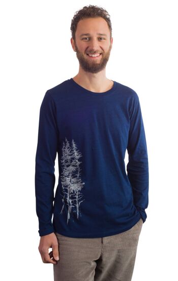 Fairwear Organic Longsleeve Homme Denim Blue Spruce Forest 1