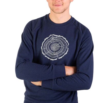 Fairwear Organic Sweater Men Denim Blue Treeslice