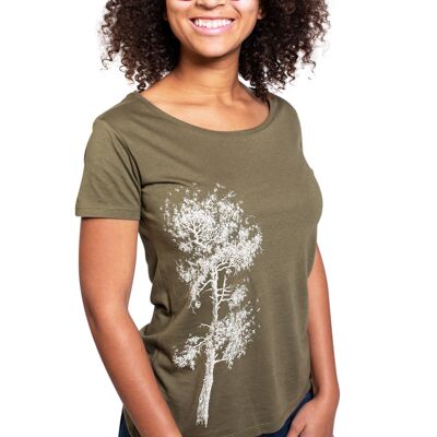 Fairwear Bamboo Shirt Women Moss Green Pine