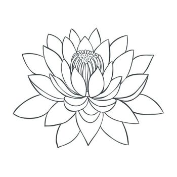 Tatouage éphémère : Fleur de lotus 1