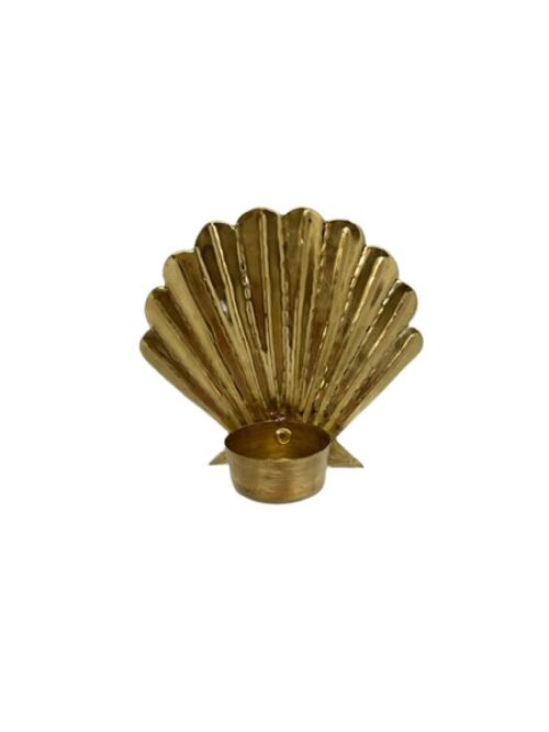 Brass Clamshell candle