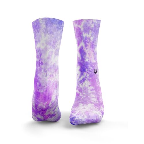 Tie Dye Socks - Womens Purple