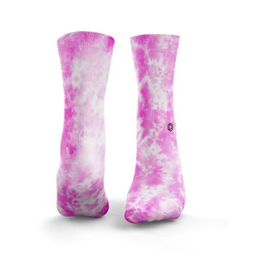 Tie Dye Socks - Womens Pink