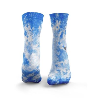 Calcetines Tie Dye - Azul Real Mujer