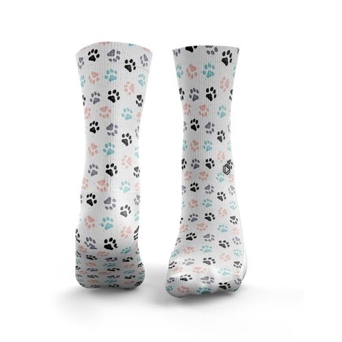 Paw Prints Pastel Socks