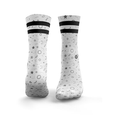 Space Stencil Socks