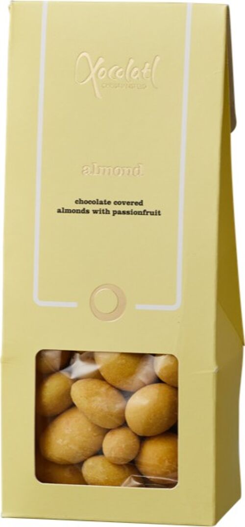 Passionfruit almonds with white chocolate